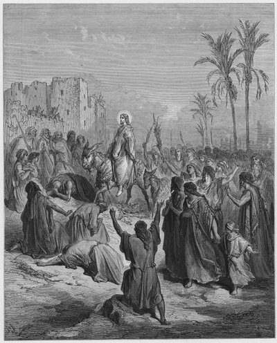 Entrada de Jesús en Jerusalén de Gustave Dore